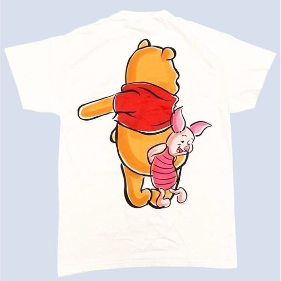Winnie The Pooh Piglet 1990s Disney Double Sided Jerry Leigh T-Shirt Men’s (L) - Picture 2 of 8